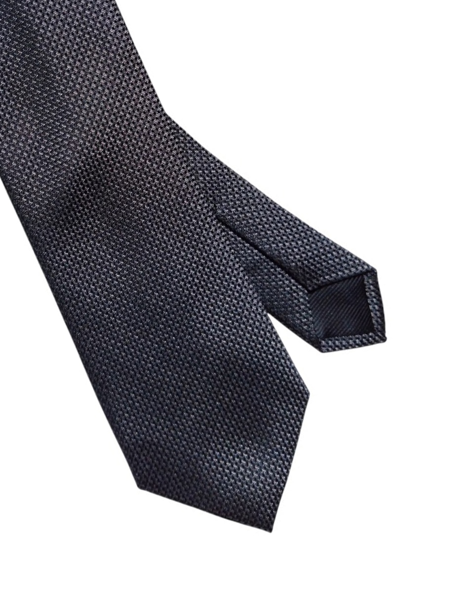 Corbata regular de seda estampado gráfico para hombre 2