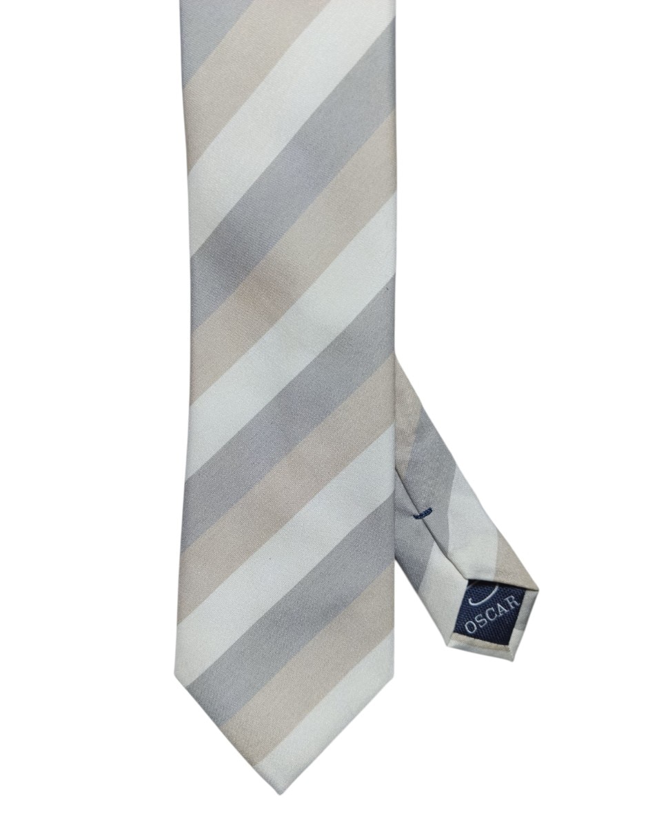 Corbata regular de seda estampado a rayas para hombre Corbata regular de seda estampado a rayas para hombre