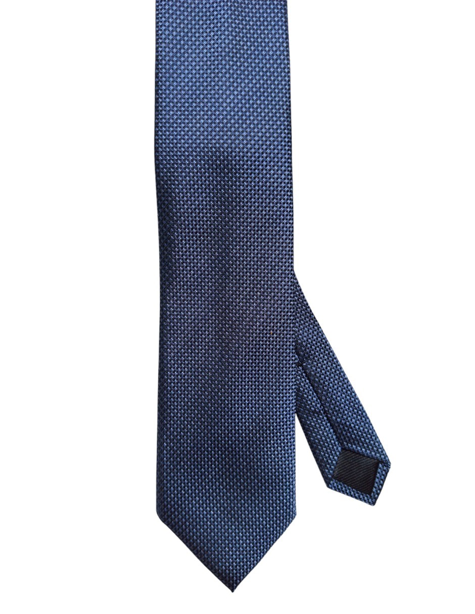 Corbata regular de seda estampado gráfico para hombre
