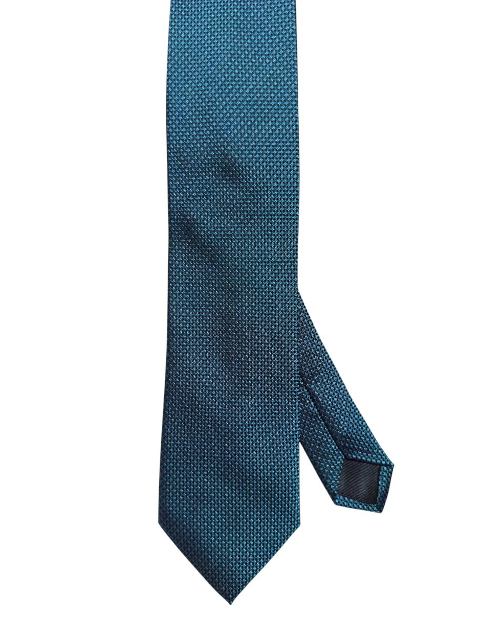Corbata regular de seda estampado gráfico para hombre