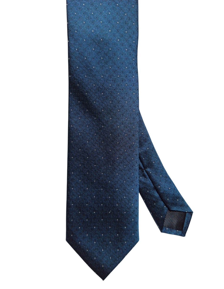 Corbata regular de seda estampado a cuadros para hombre