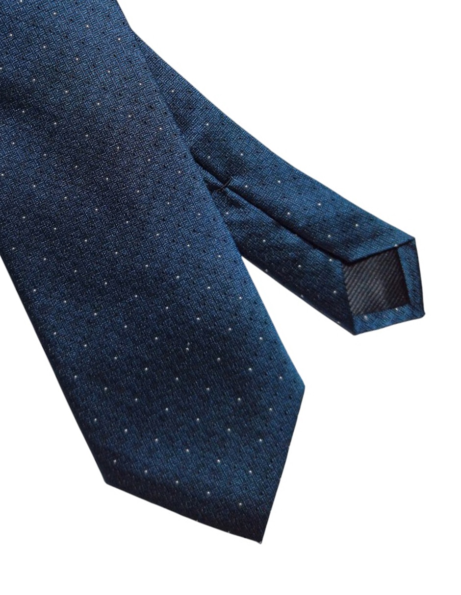 Corbata regular de seda estampado a cuadros para hombre 2