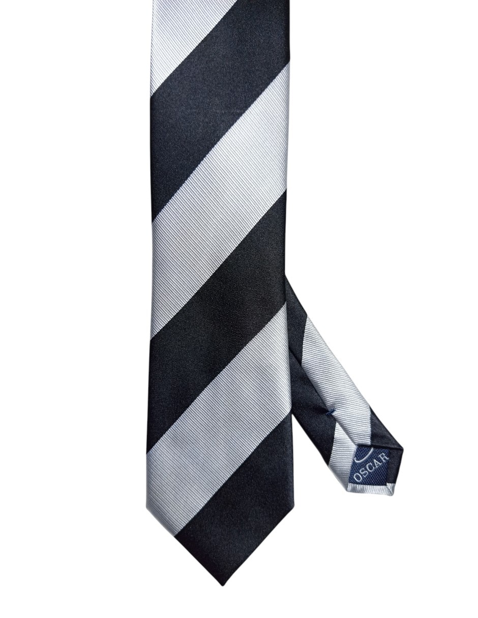 Corbata regular de seda estampada a rayas para hombre Corbata regular de seda estampada a rayas para hombre