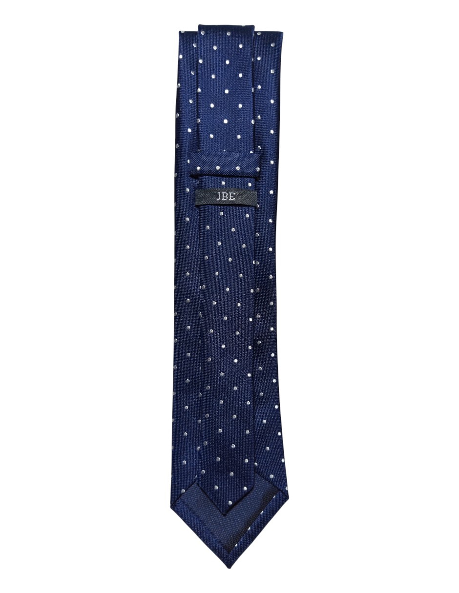Corbata regular de seda Estampado Lunares para hombre 3