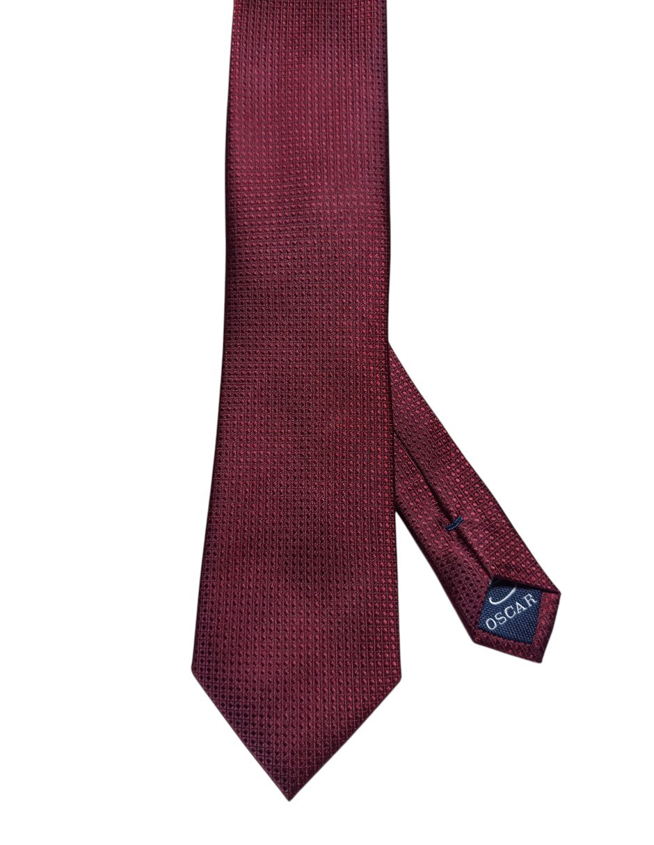 Corbata regular de seda estampado gráfico para hombre