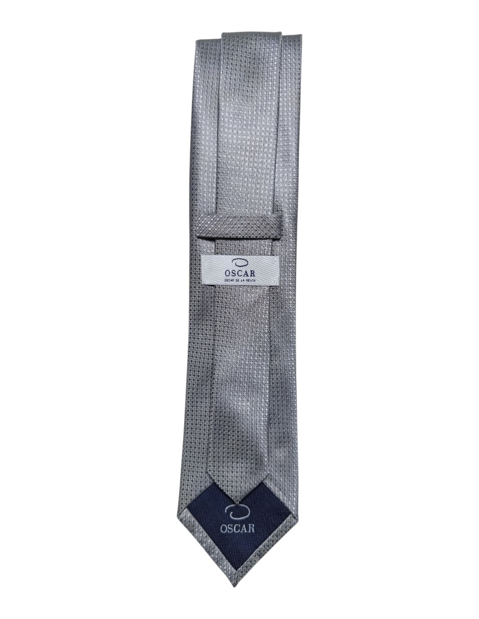 Corbata regular de seda estampado gráfico para hombre 3