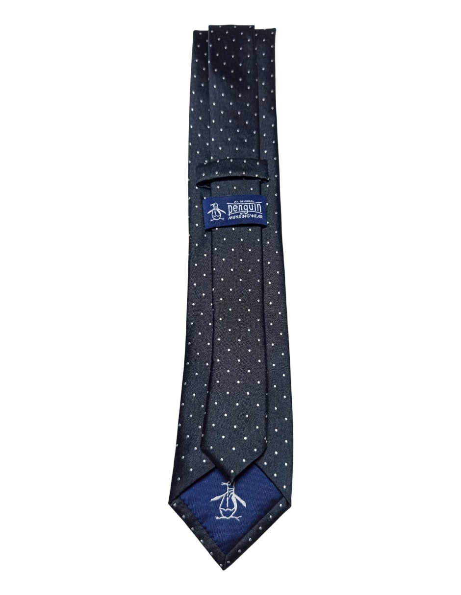 Corbata regular de seda estampado lunares para hombre 2