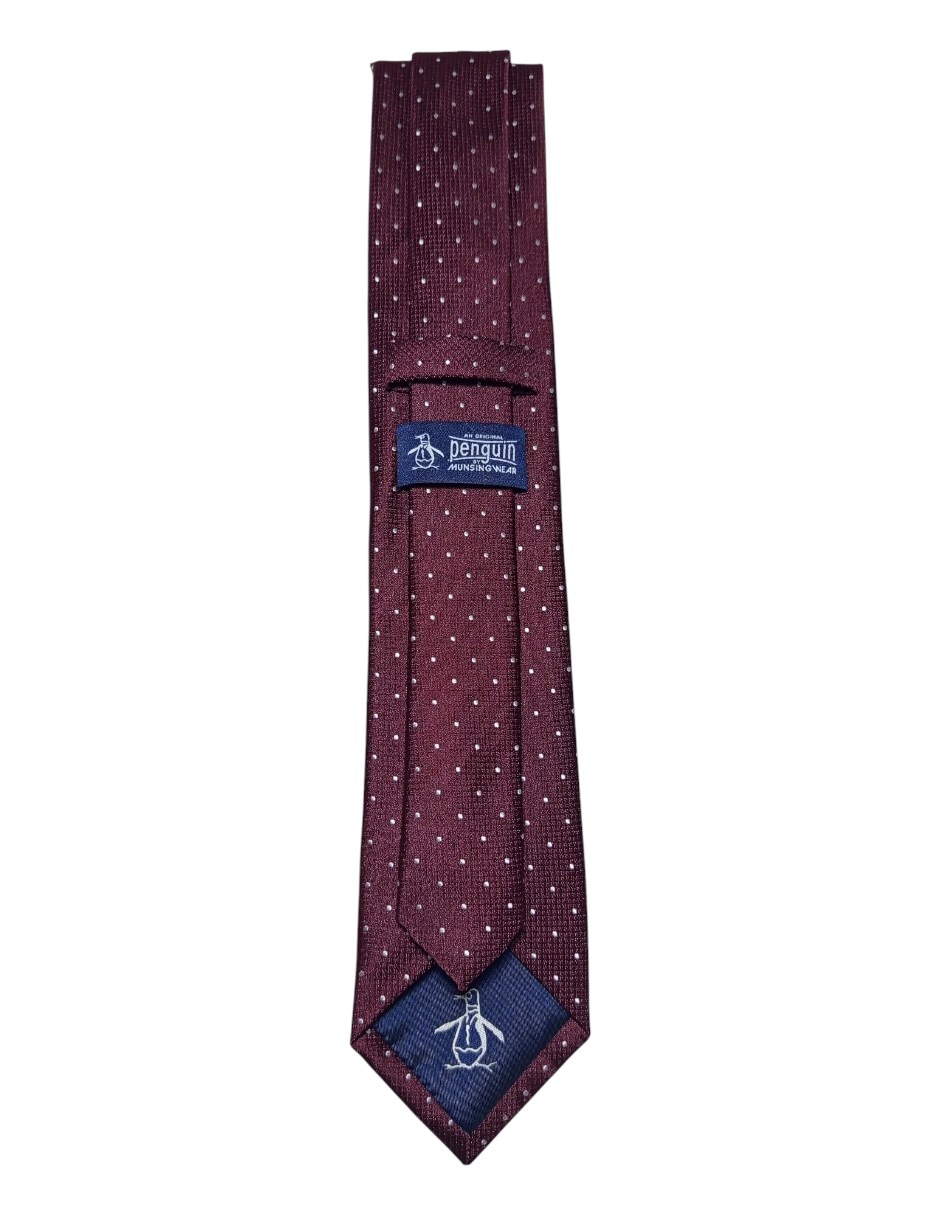 Corbata regular de seda estampado lunares para hombre 2