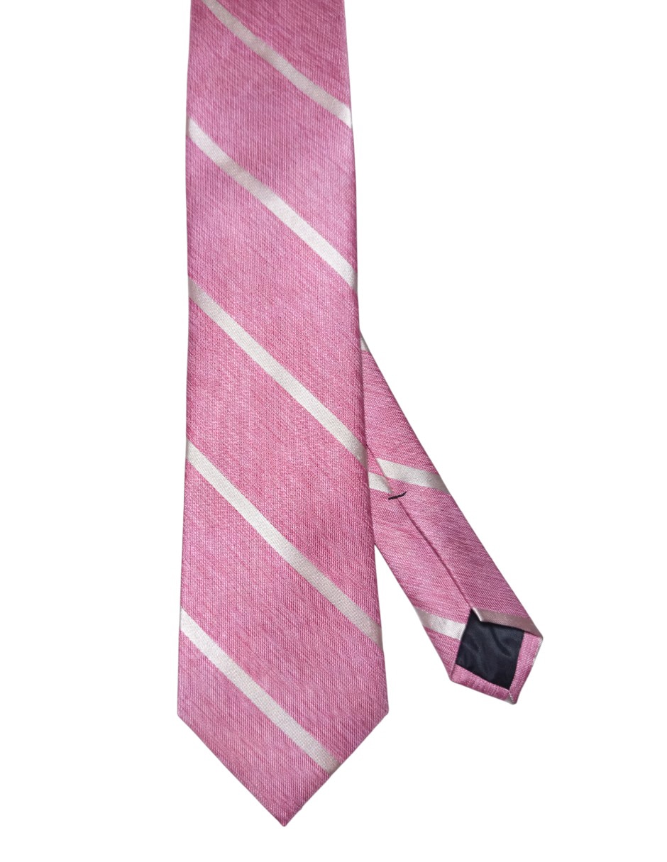 Corbata regular de seda estampado a rayas para hombre Corbata regular de seda estampado a rayas para hombre