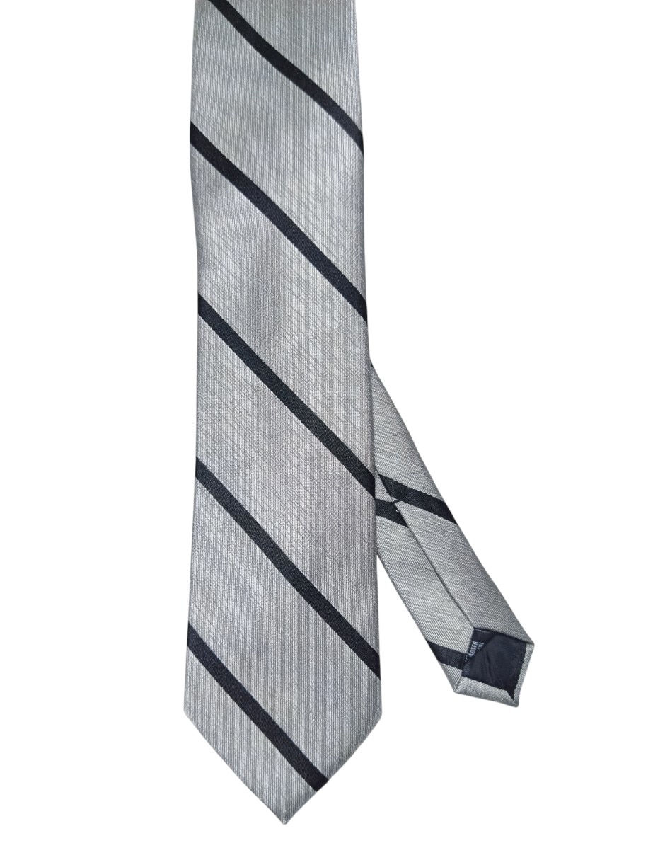 CORBATA PERRY ELLIS A RAYAS , PLATEADOD