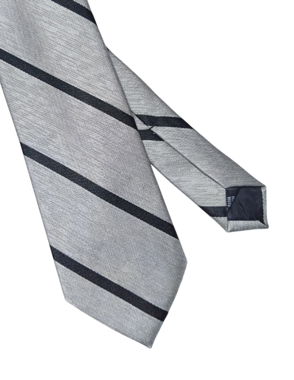 CORBATA PERRY ELLIS A RAYAS , PLATEADOD