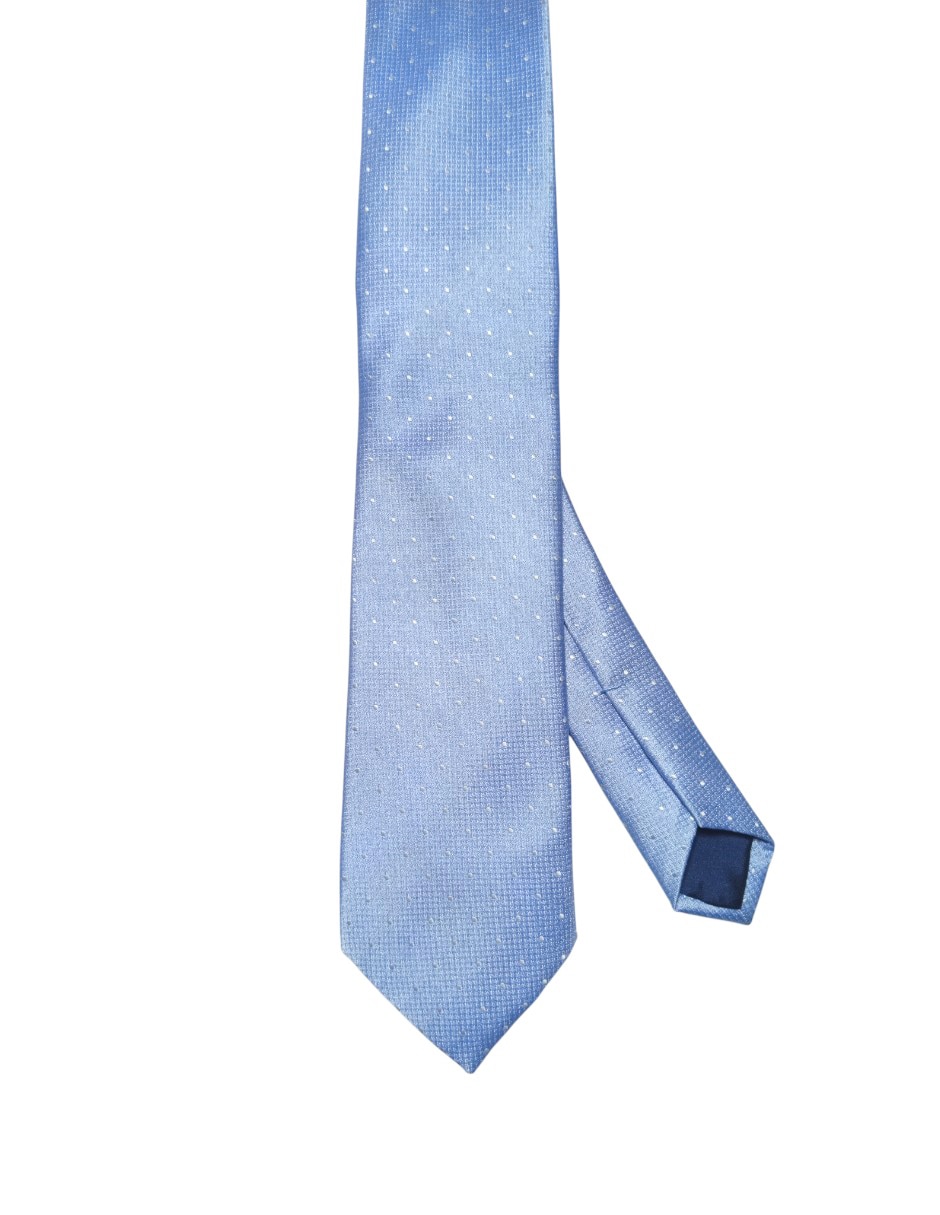 Corbata regular de seda estampado lunares para hombre Corbata regular de seda estampado lunares para hombre