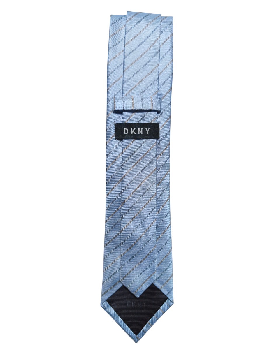 Corbata regular de seda estampado a rayas para hombre 3