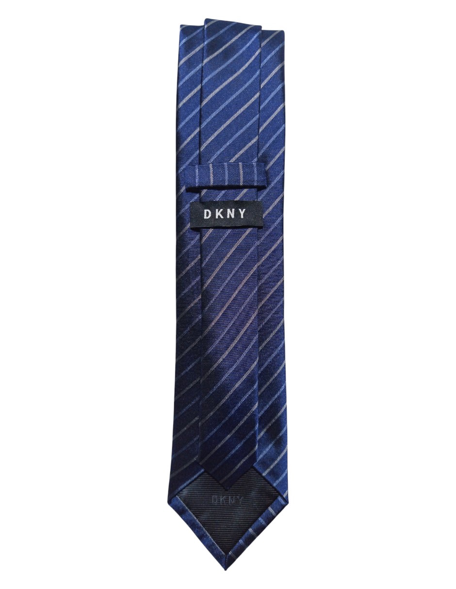 CORBATA DKNY C A RAYAS RE, AZUL MARINO