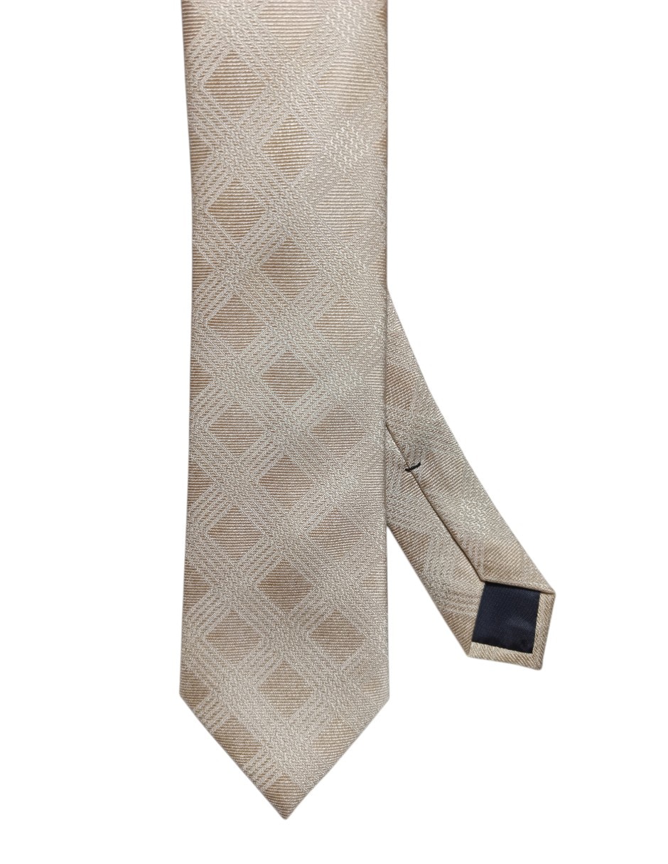 Corbata regular de seda estampado a cuadros para hombre Corbata regular de seda estampado a cuadros para hombre