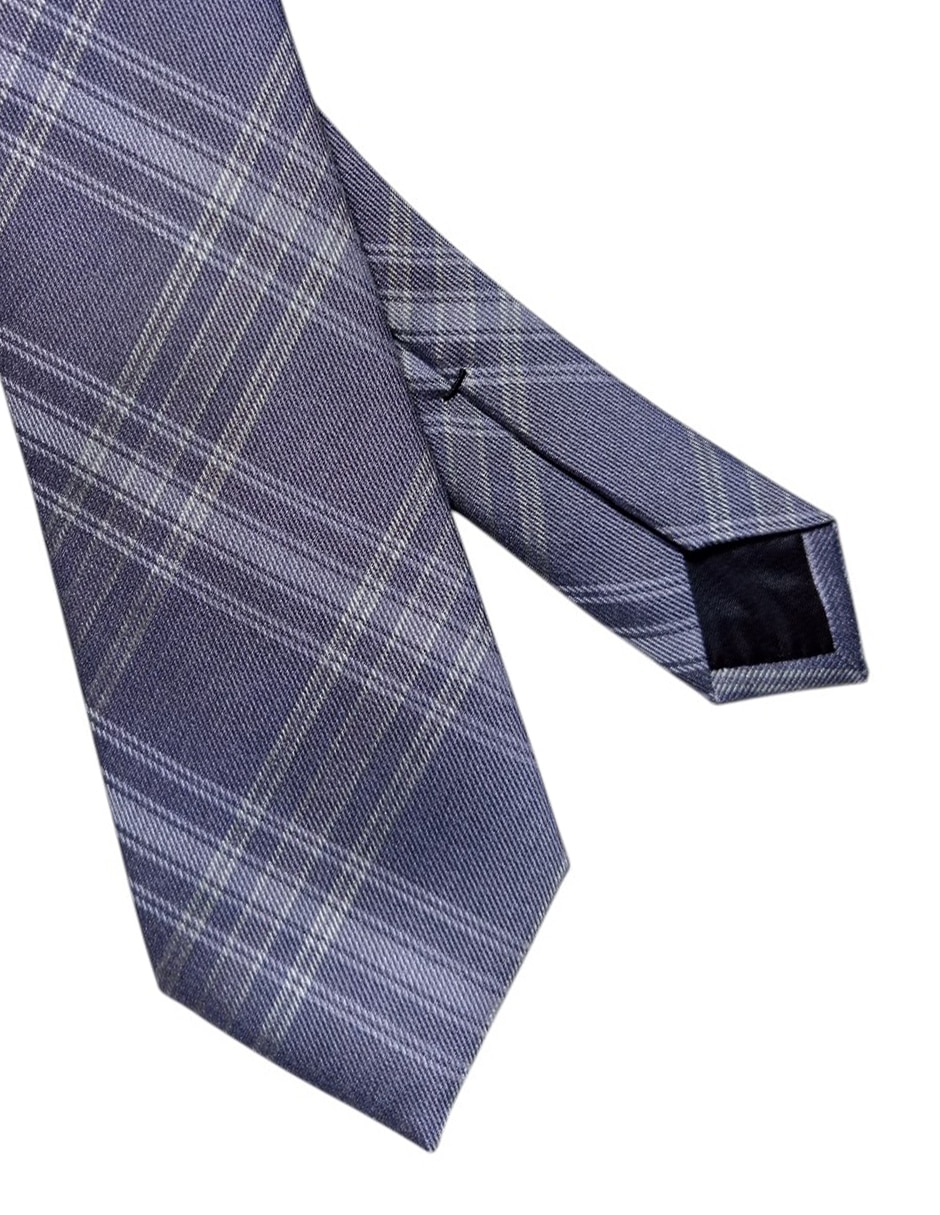 CORBATA KC NY A CUADROS REGULAR , LILA