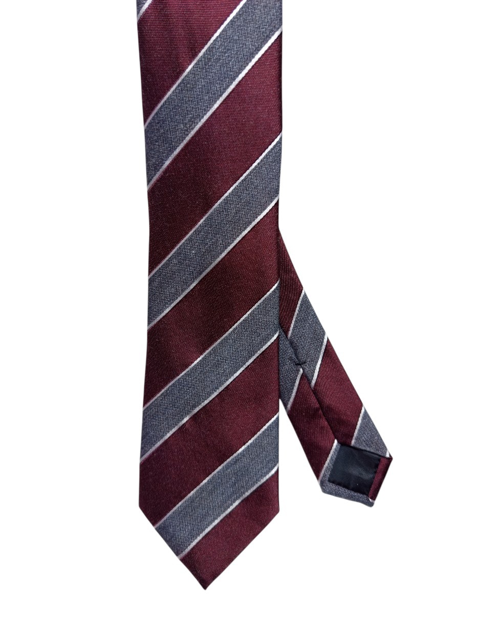 Corbata regular de seda estampado a rayas para hombre Corbata regular de seda estampado a rayas para hombre