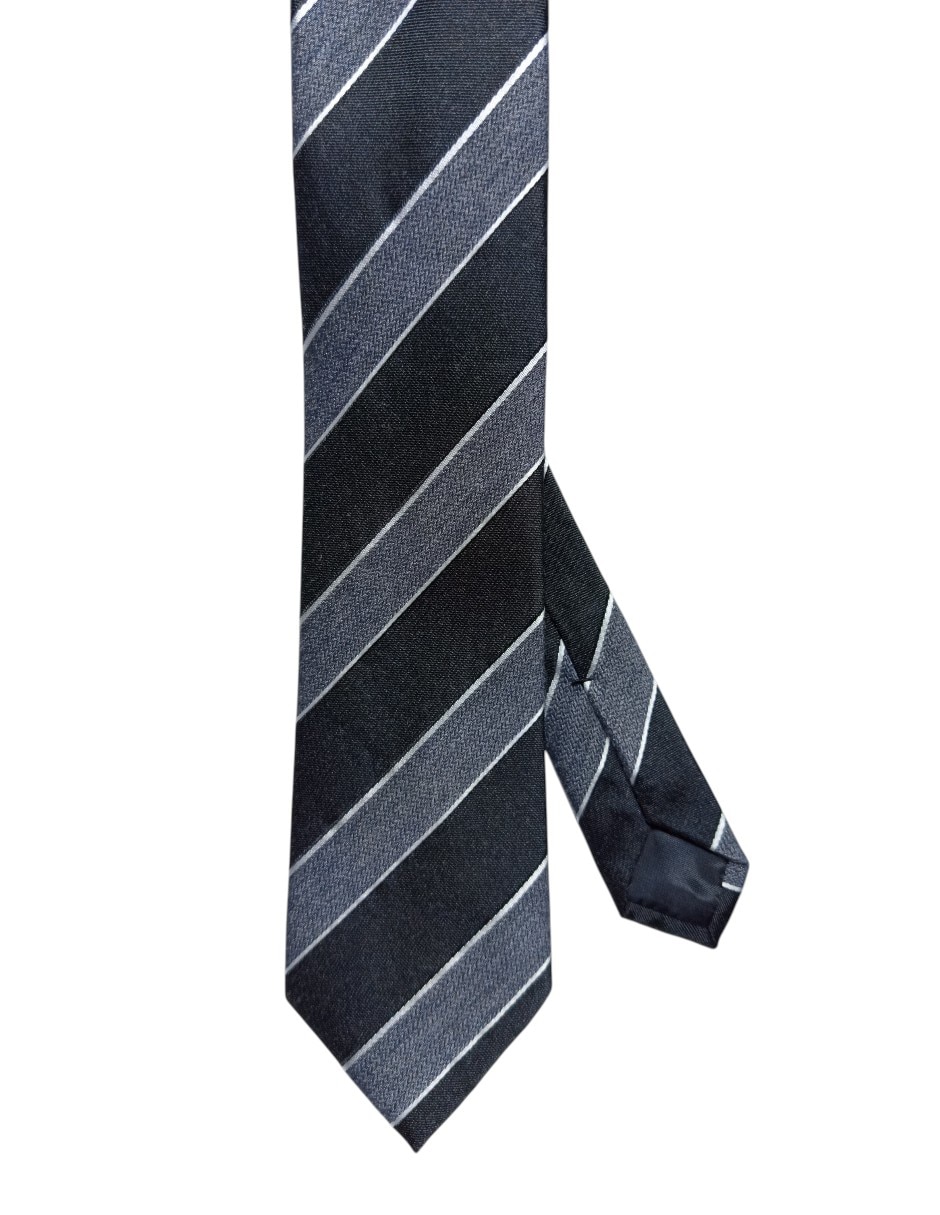 Corbata regular de seda estampado a rayas para hombre Corbata regular de seda estampado a rayas para hombre
