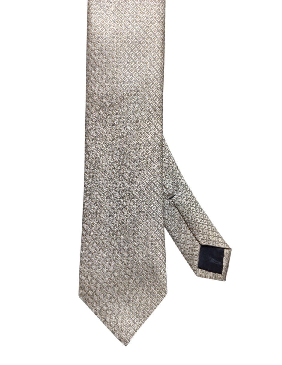 Corbata regular de seda estampado a cuadros para hombre Corbata regular de seda estampado a cuadros para hombre