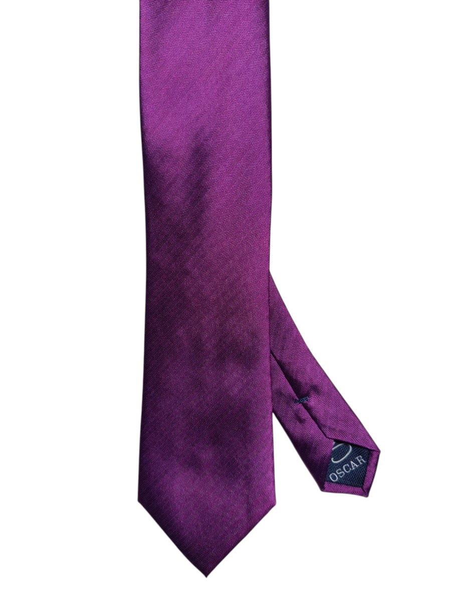 Corbata regular de seda para hombre
