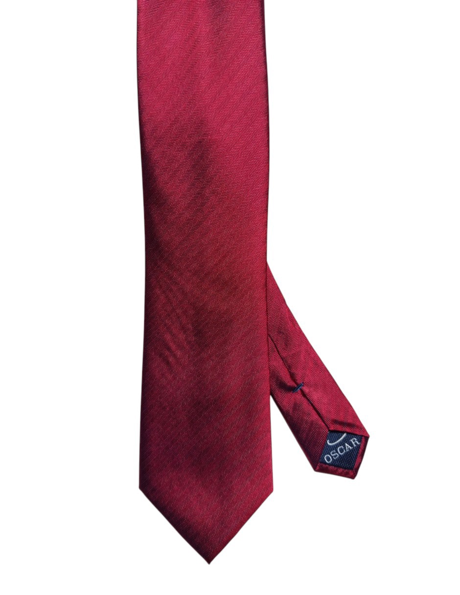 CORBATA O DE LA RENTA LISO REGUL, ROJOA