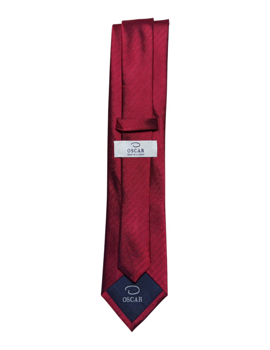 CORBATA O DE LA RENTA LISO REGUL, ROJOA
