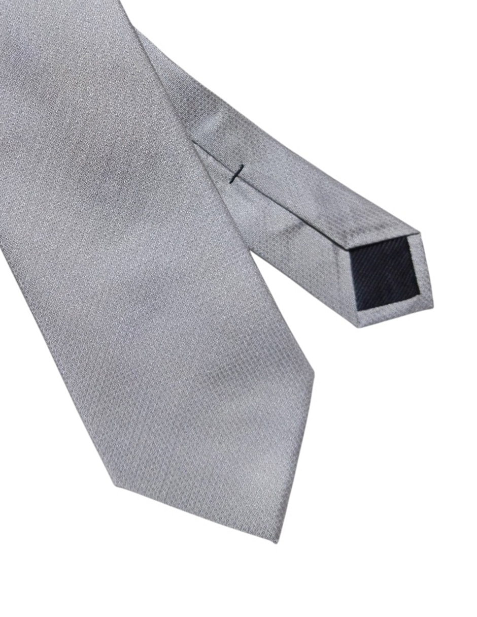 Corbata regular de seda estampado gráfico para hombre 2