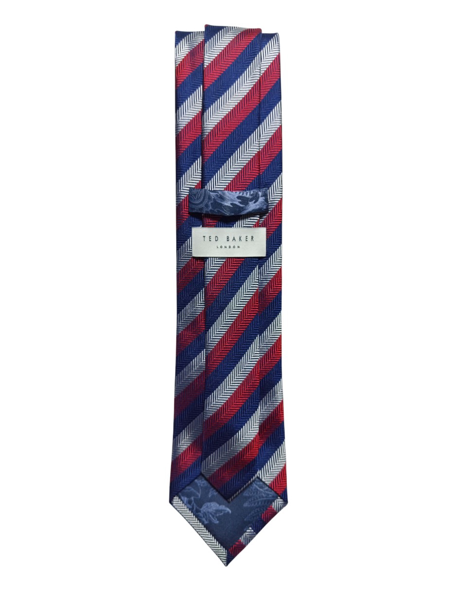 CORBATA TED BAKER A RAYAS REGULA, ROJO