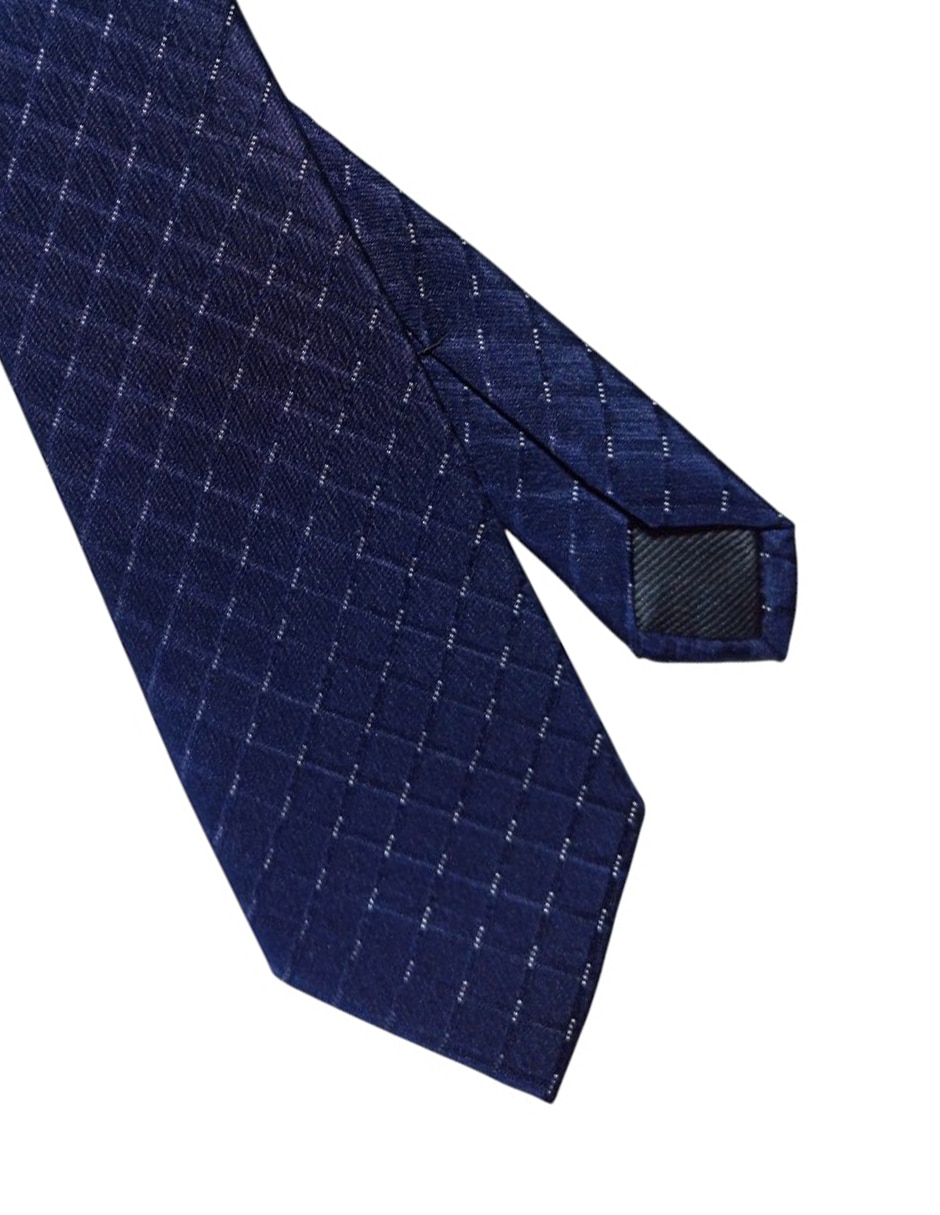 Corbata regular de seda estampado gráfico para hombre 2