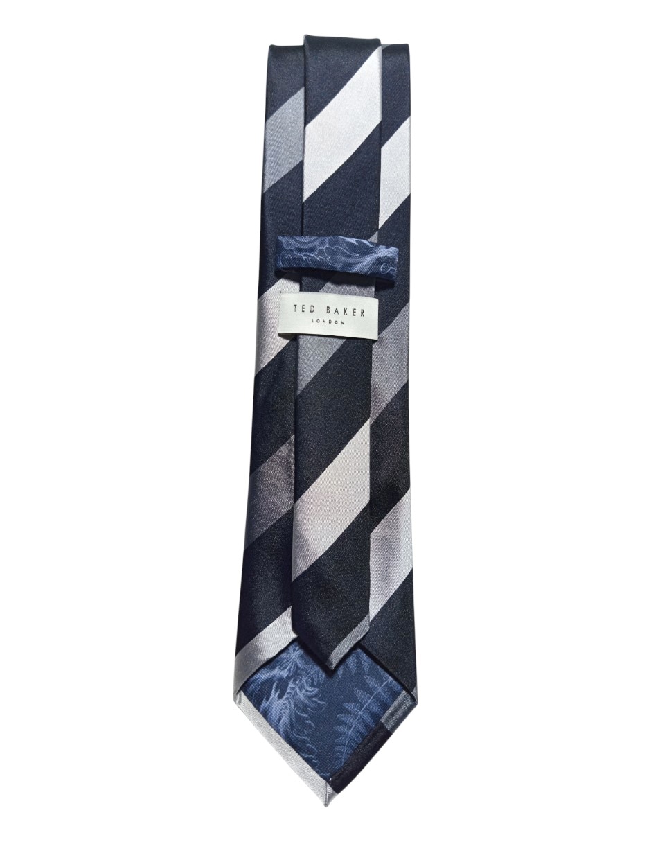 CORBATA TED BAKER A RAYAS REGULA, GRIS