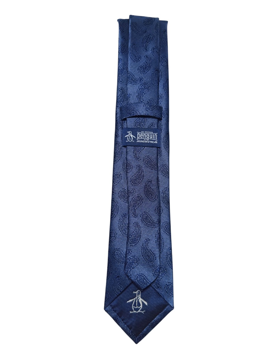 Corbata regular de seda estampado paisley para hombre 2