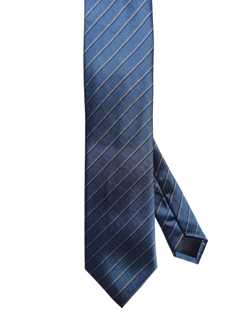 CORBATA DKNY C A RAYAS , VERDE AZULADO