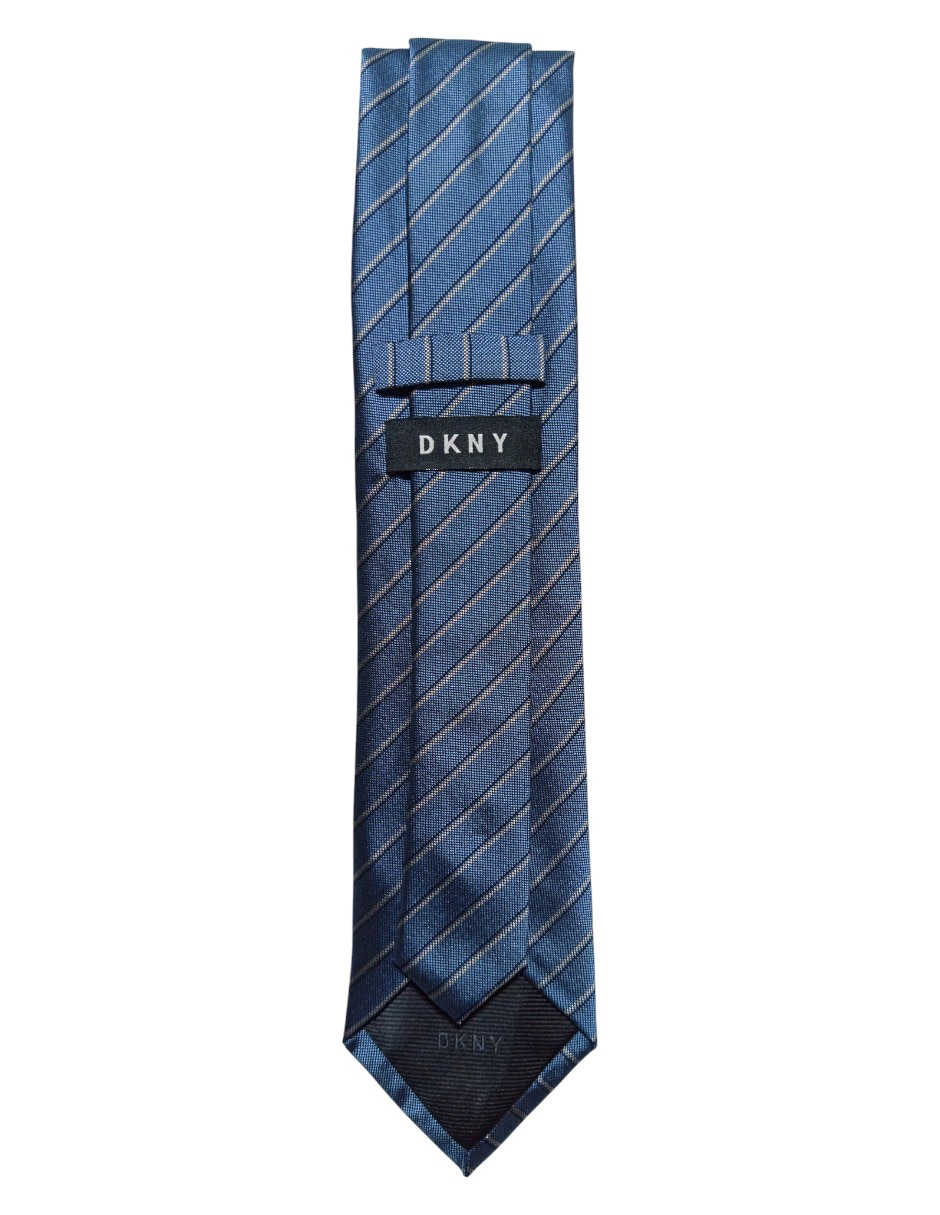 CORBATA DKNY C A RAYAS , VERDE AZULADO