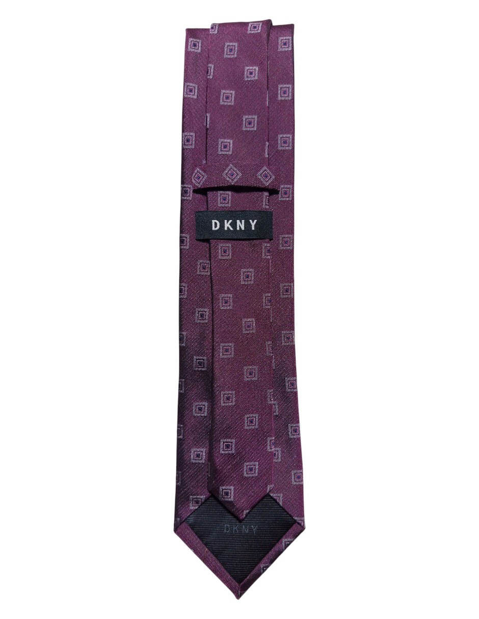 CORBATA DKNY C A CUADROS REGUL, MORADO