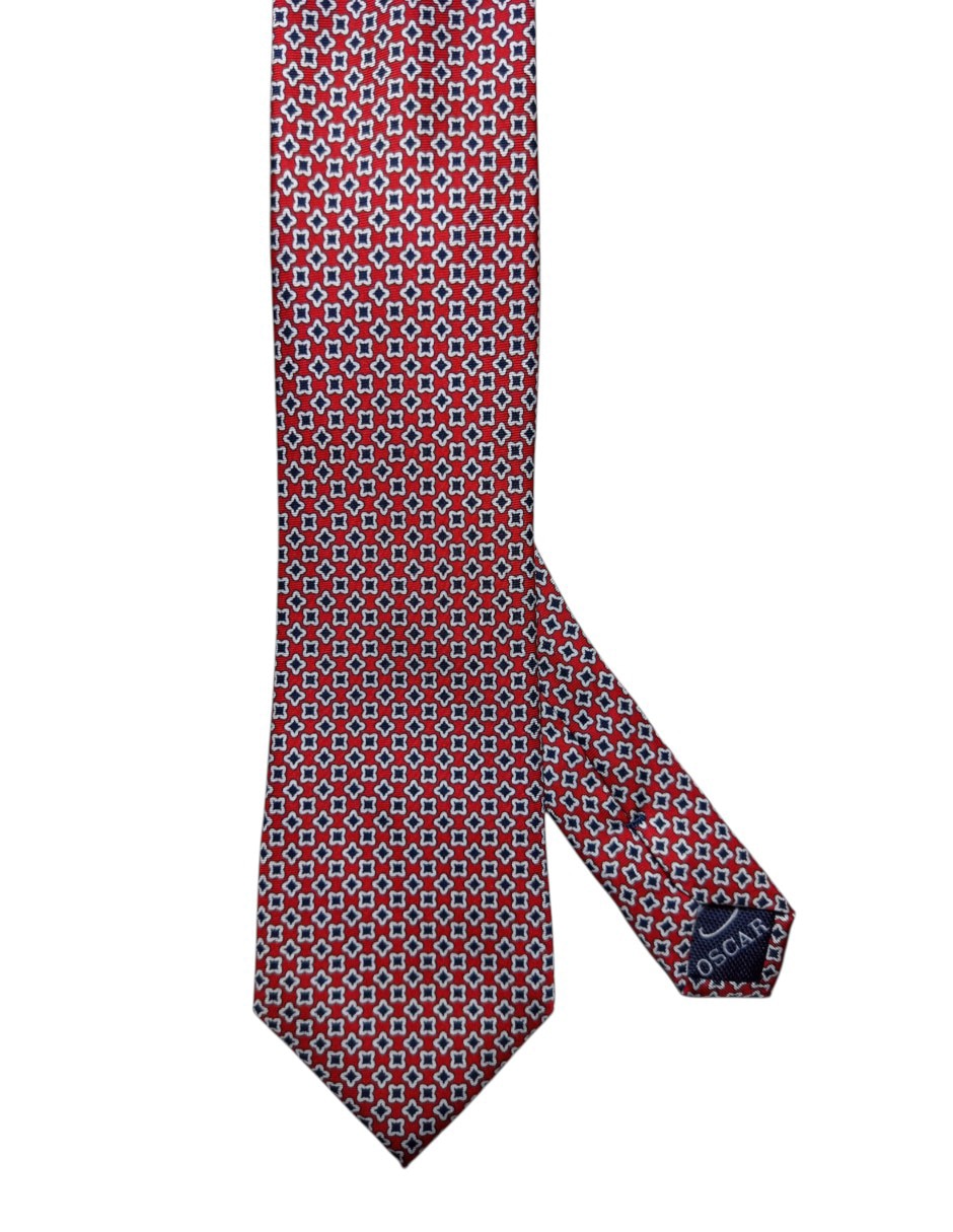CORBATA O DE LA RENTA FLORAL REG, ROJOE