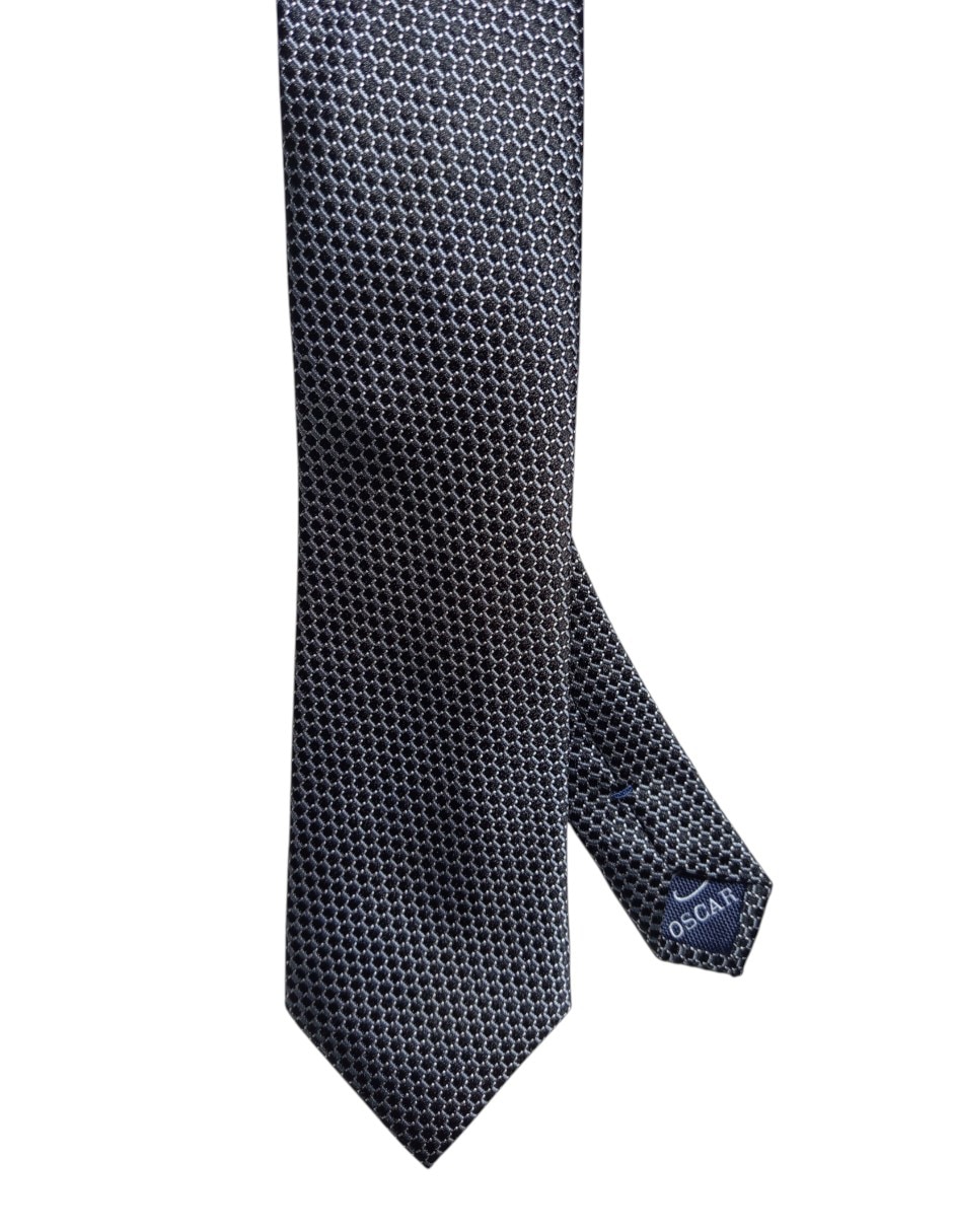 Corbata regular de seda estampada para hombre