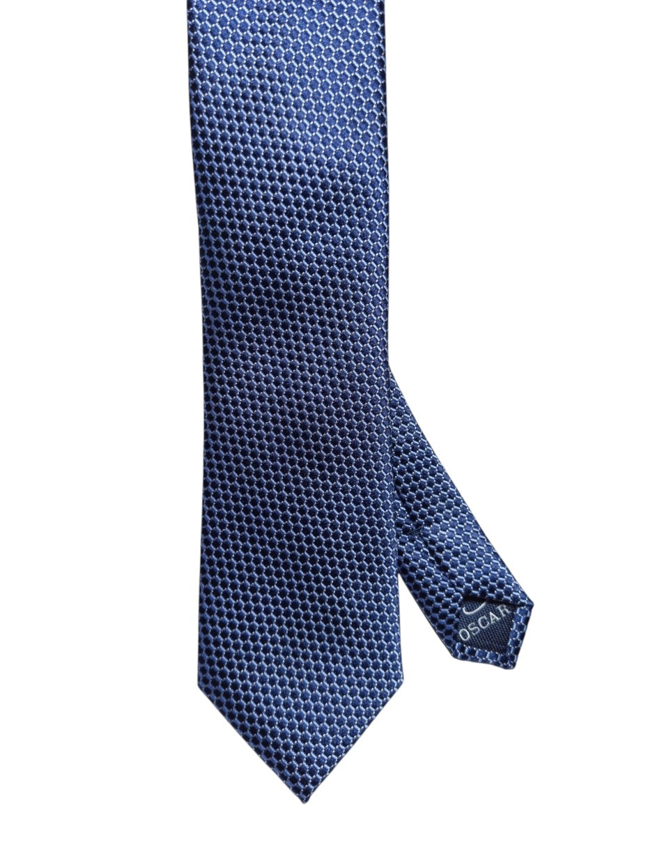 Corbata regular de seda estampada para hombre