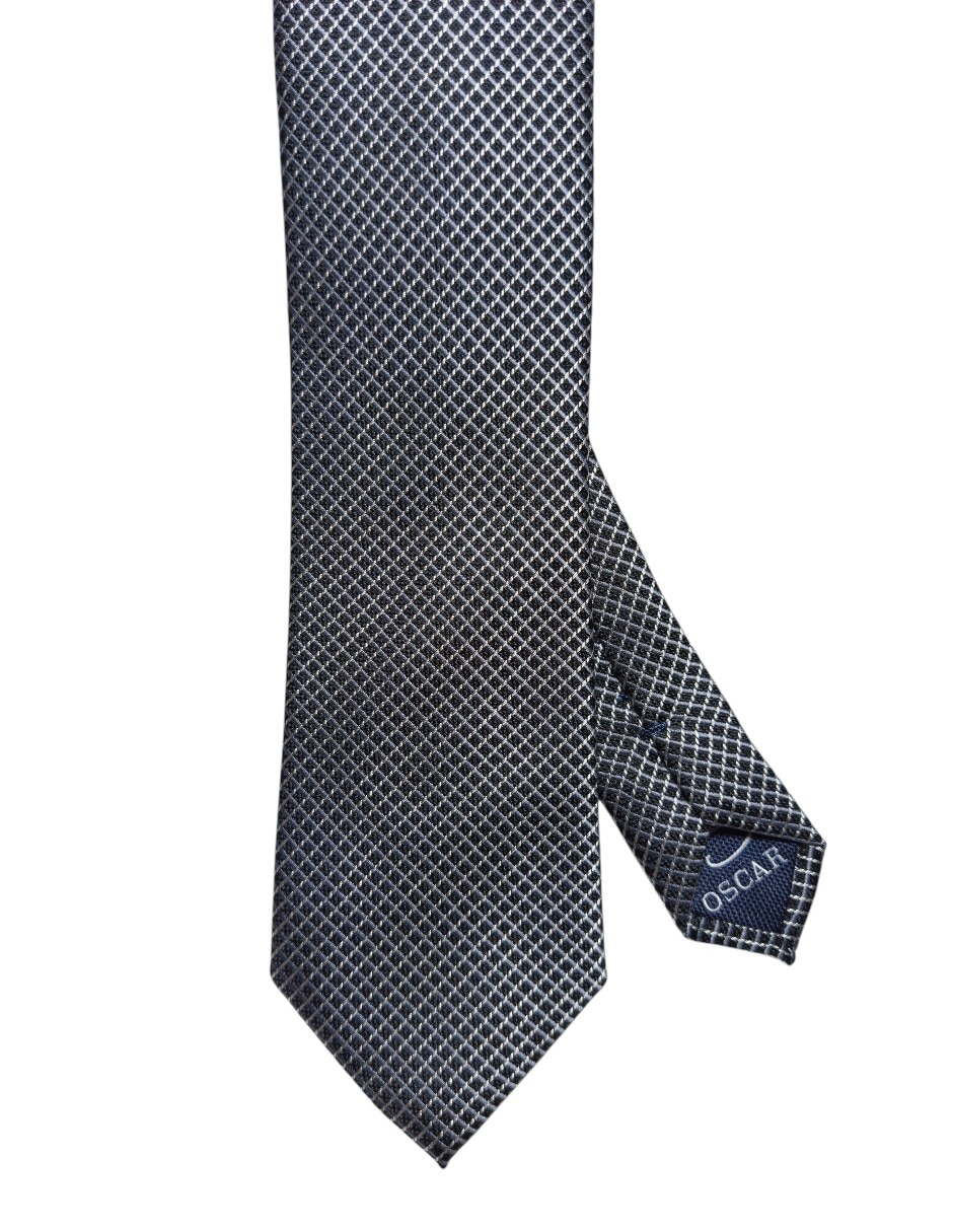 Corbata regular de seda estampada a cuadros para hombre Corbata regular de seda estampada a cuadros para hombre