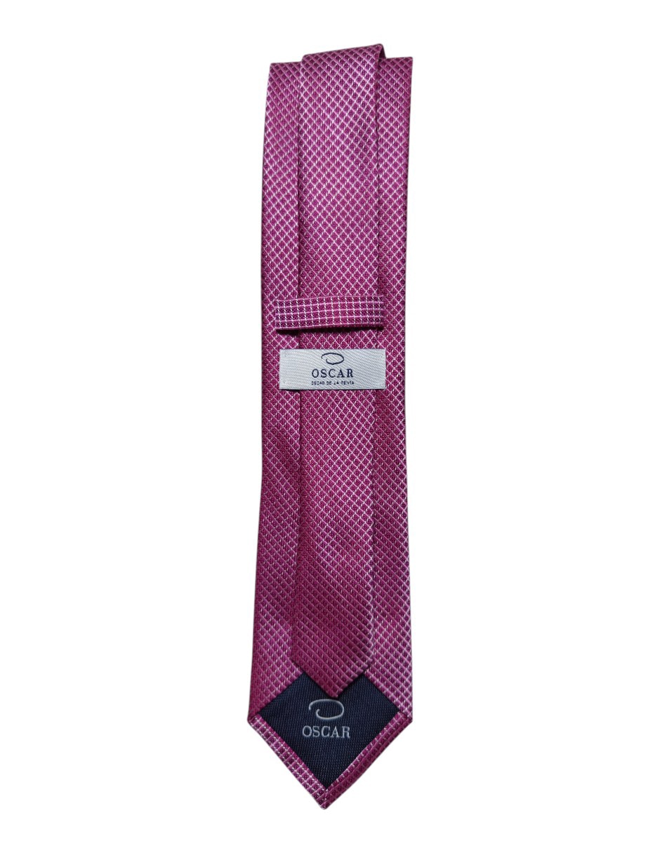 Corbata regular de seda estampada a cuadros para hombre 2