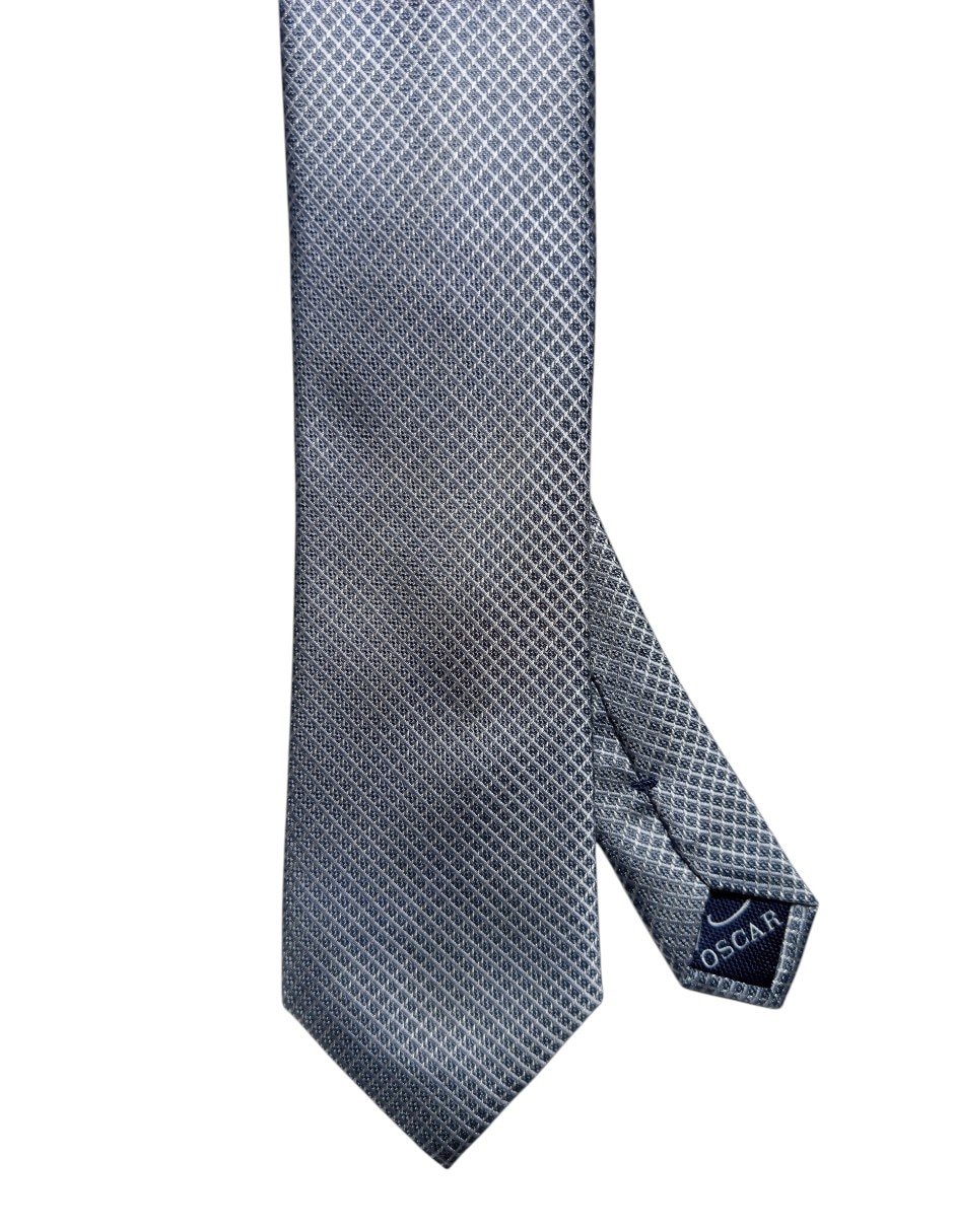 CORBATA O DE LA RENTA A CUADROS , GRISR