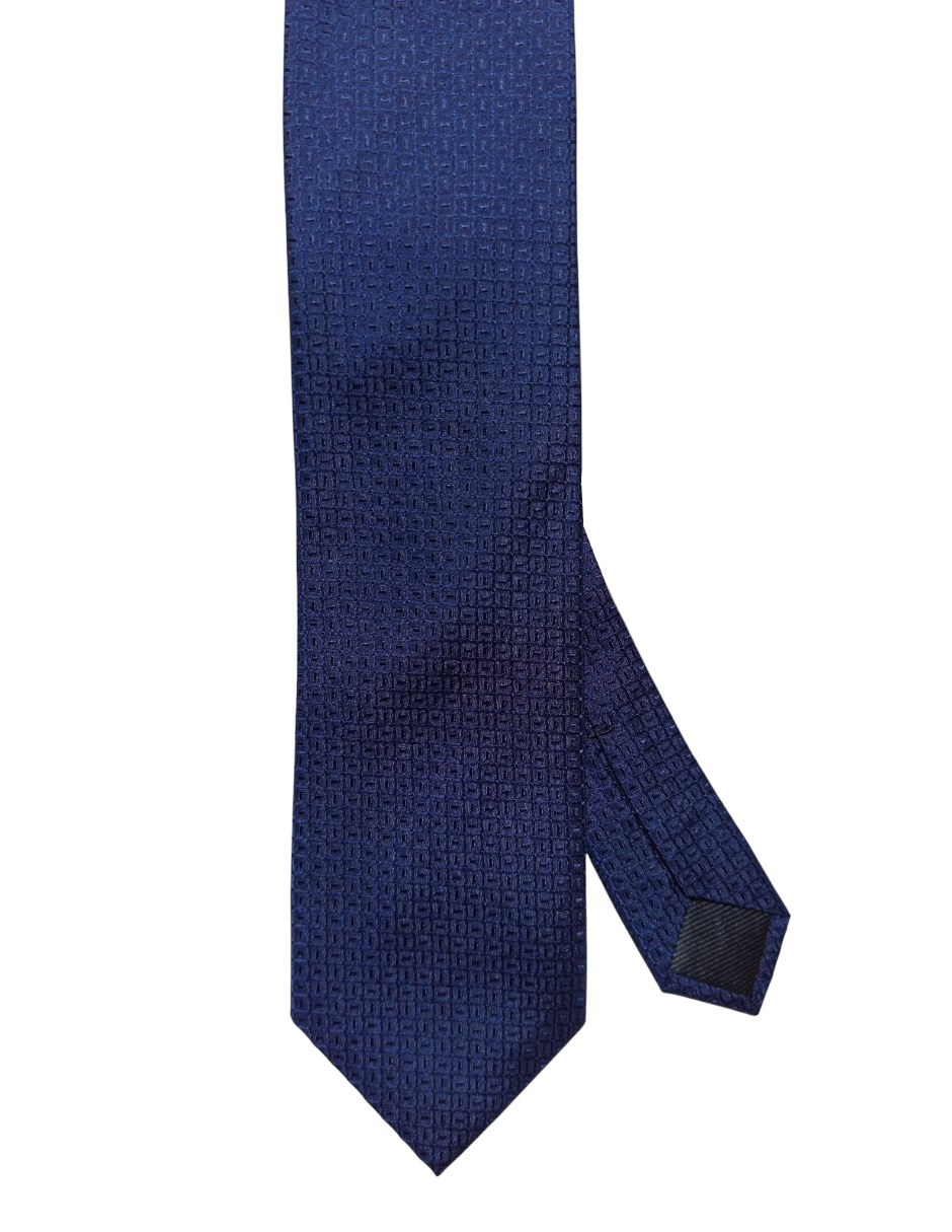 Corbata regular de seda estampado a cuadros para hombre