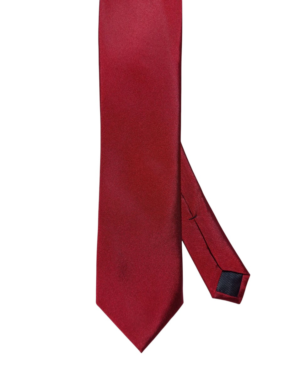 CORBATA DKNY C LISO REGULAR SEDA, ROJO