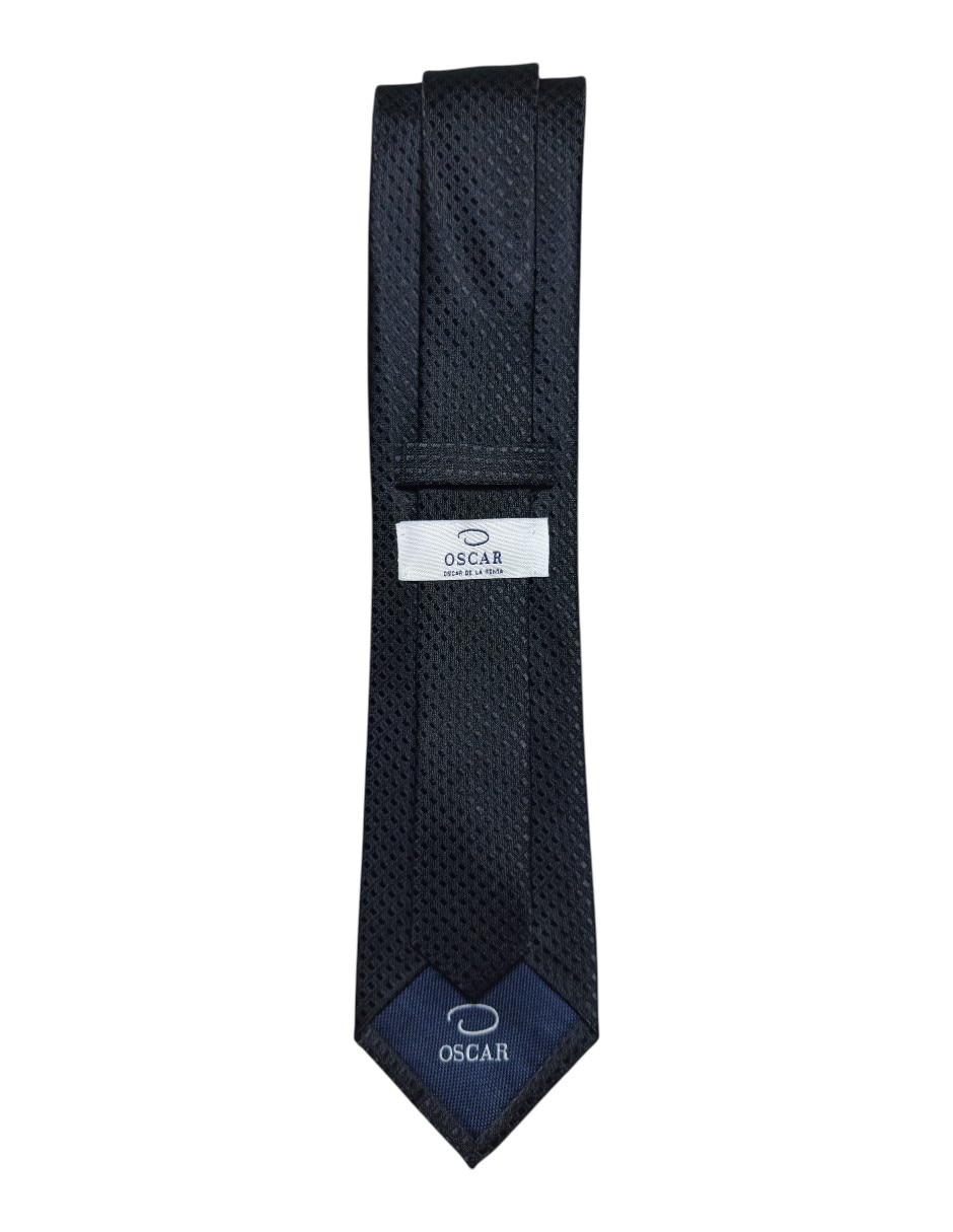 Corbata regular de seda estampado gráfico para hombre 3