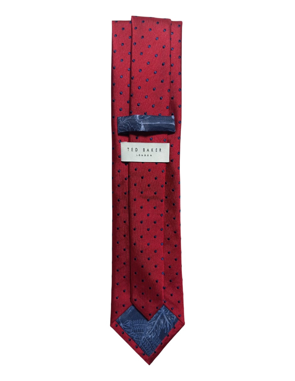 CORBATA TED BAKER LUNARES REGULA, ROJO
