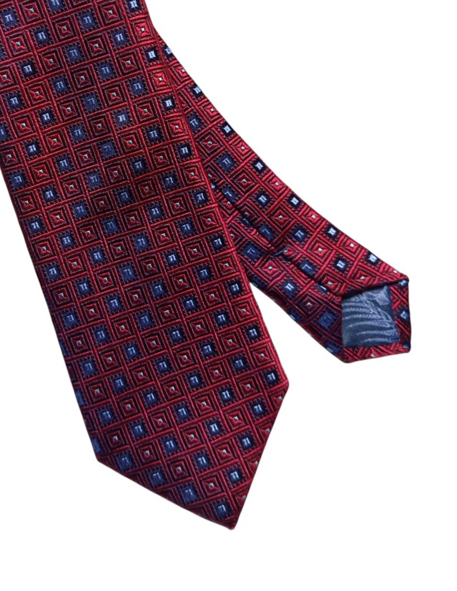 CORBATA TED BAKER A CUADROS REGU, ROJOD