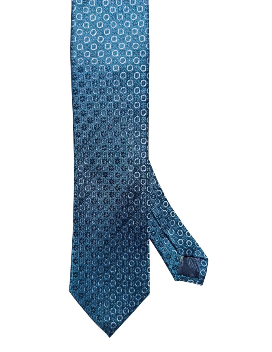 Corbata regular de seda estampado floral para hombre Corbata regular de seda estampado floral para hombre