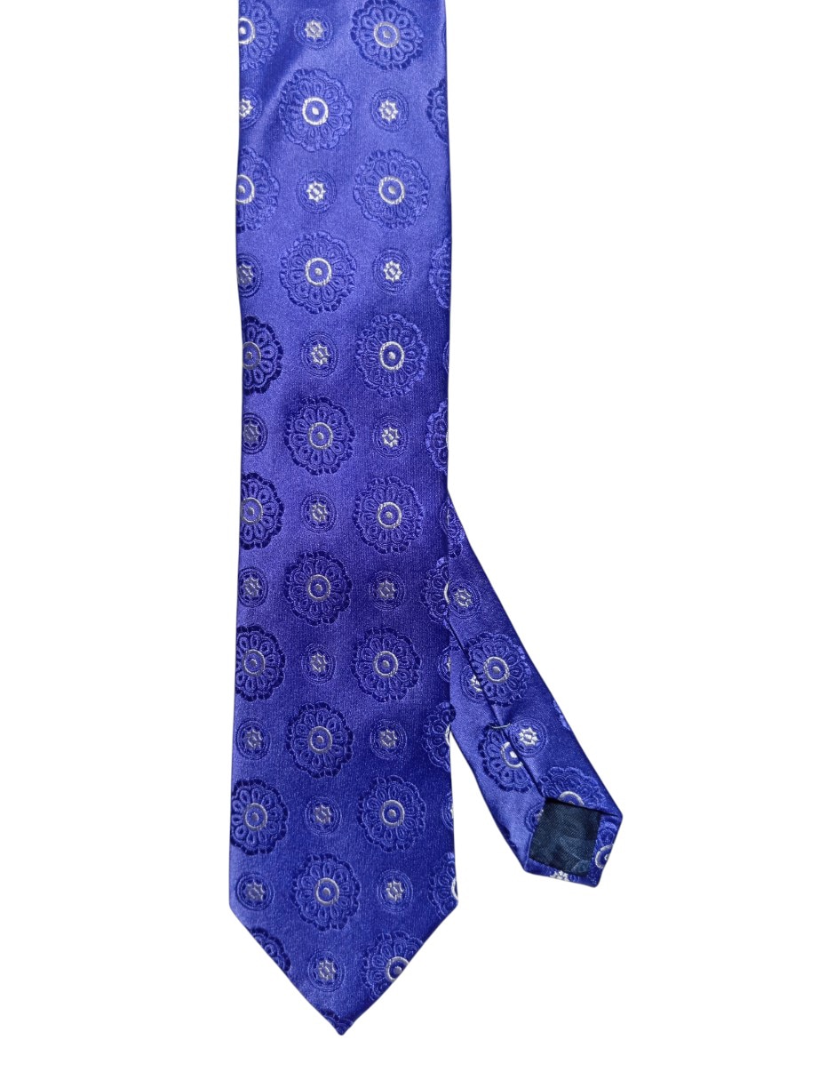 Corbata regular de seda estampado floral para hombre Corbata regular de seda estampado floral para hombre