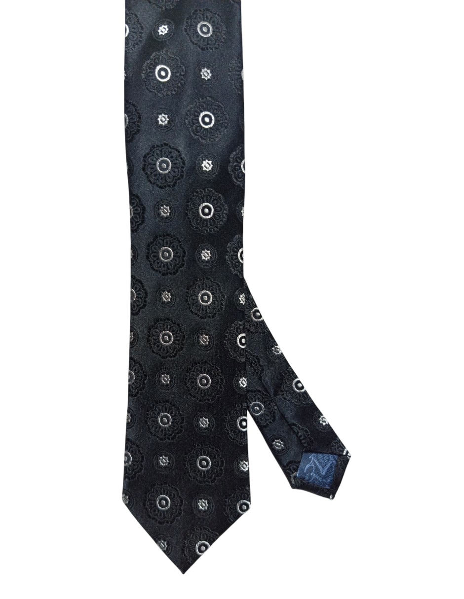 Corbata regular de seda estampado floral para hombre Corbata regular de seda estampado floral para hombre