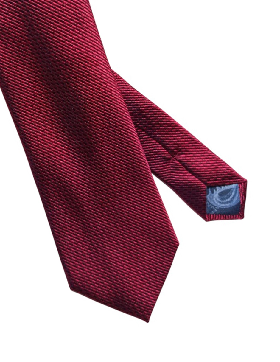 Corbata regular de seda estampado geométrico para hombre 2