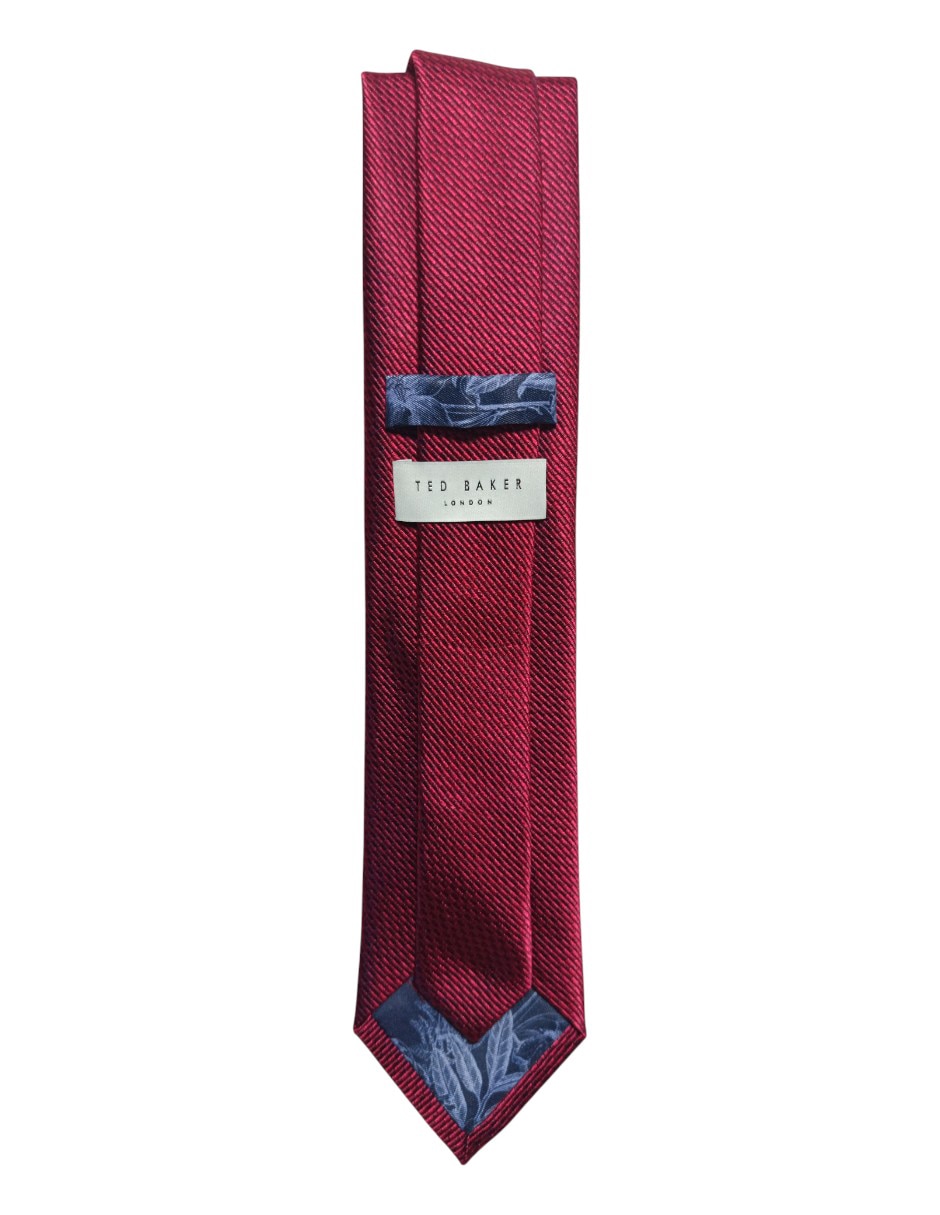Corbata regular de seda estampado geométrico para hombre 3
